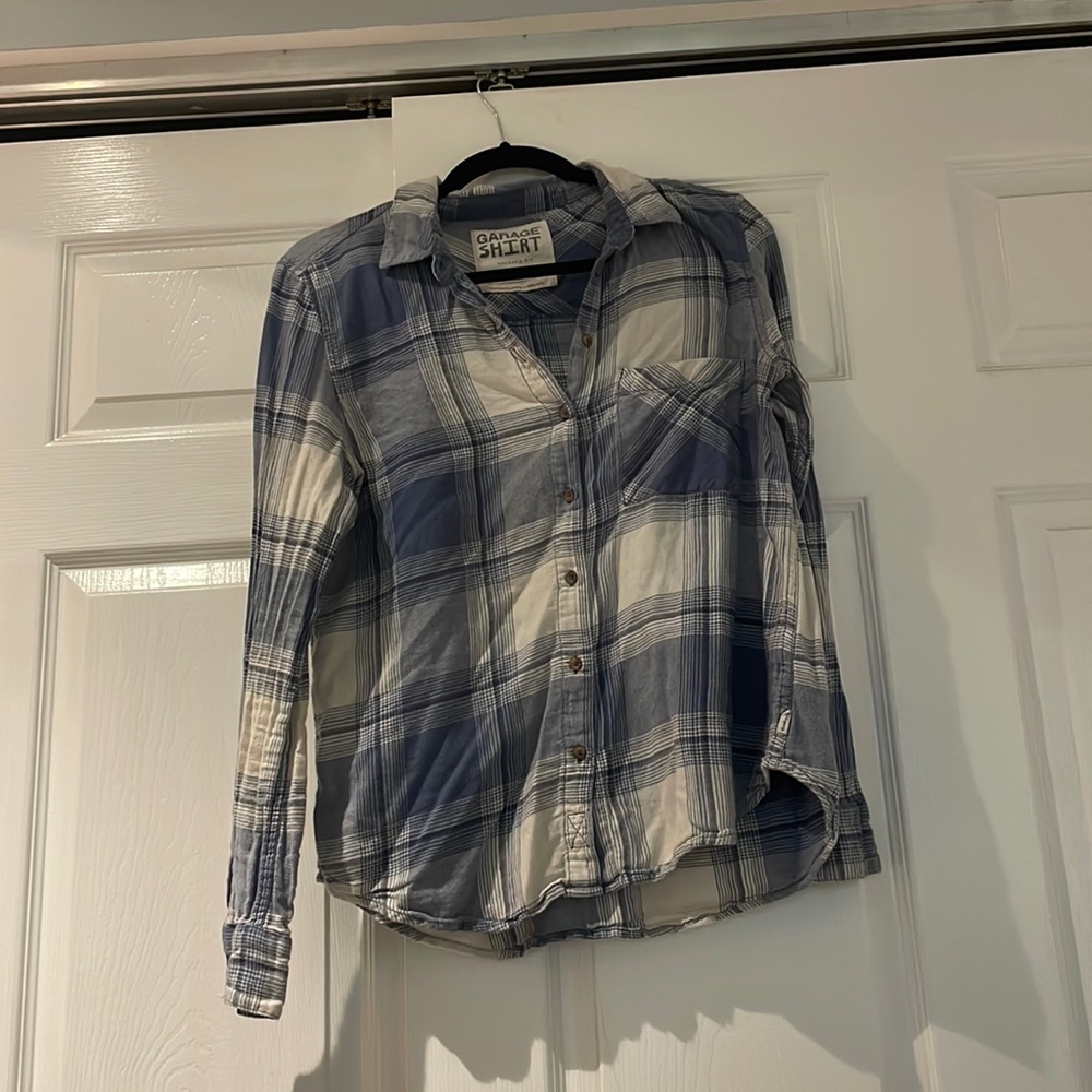 Garage Blue Flannel Size M